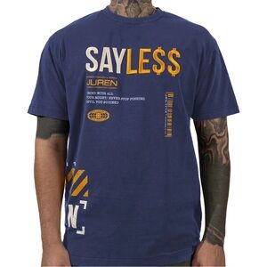 Navy say less Graphic T-Shirt for Men